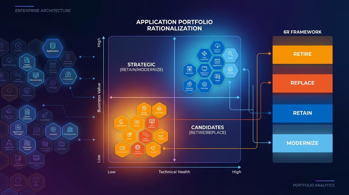 Das Framework zur Anwendungsportfolio-Rationalisierung