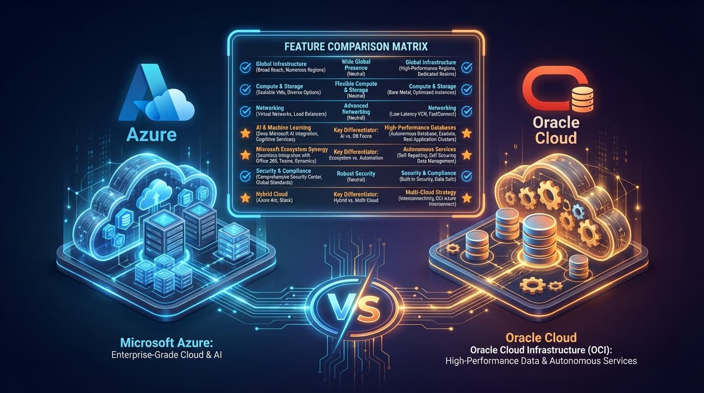 Azure vs Oracle Cloud: An Honest Comparison for Enterprise Workloads