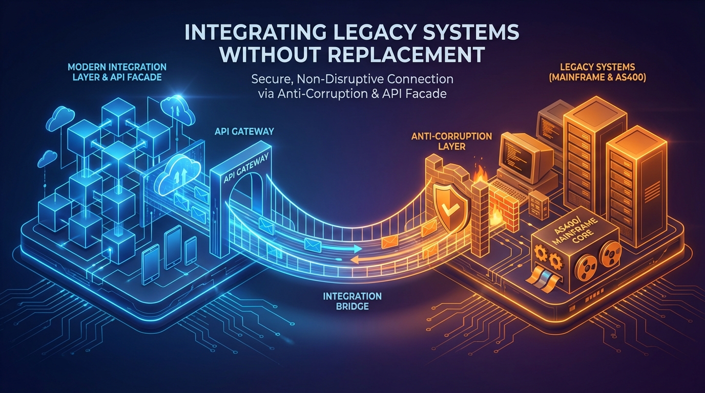 Abstract Legacy System Risk Map Integrating Legacy Systems Without Replacing Them | LuminaByte