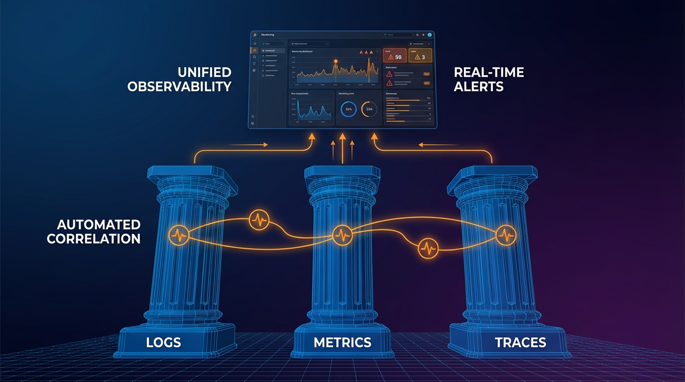 Beyond Monitoring: The 3 Pillars of Modern Observability | LuminaByte